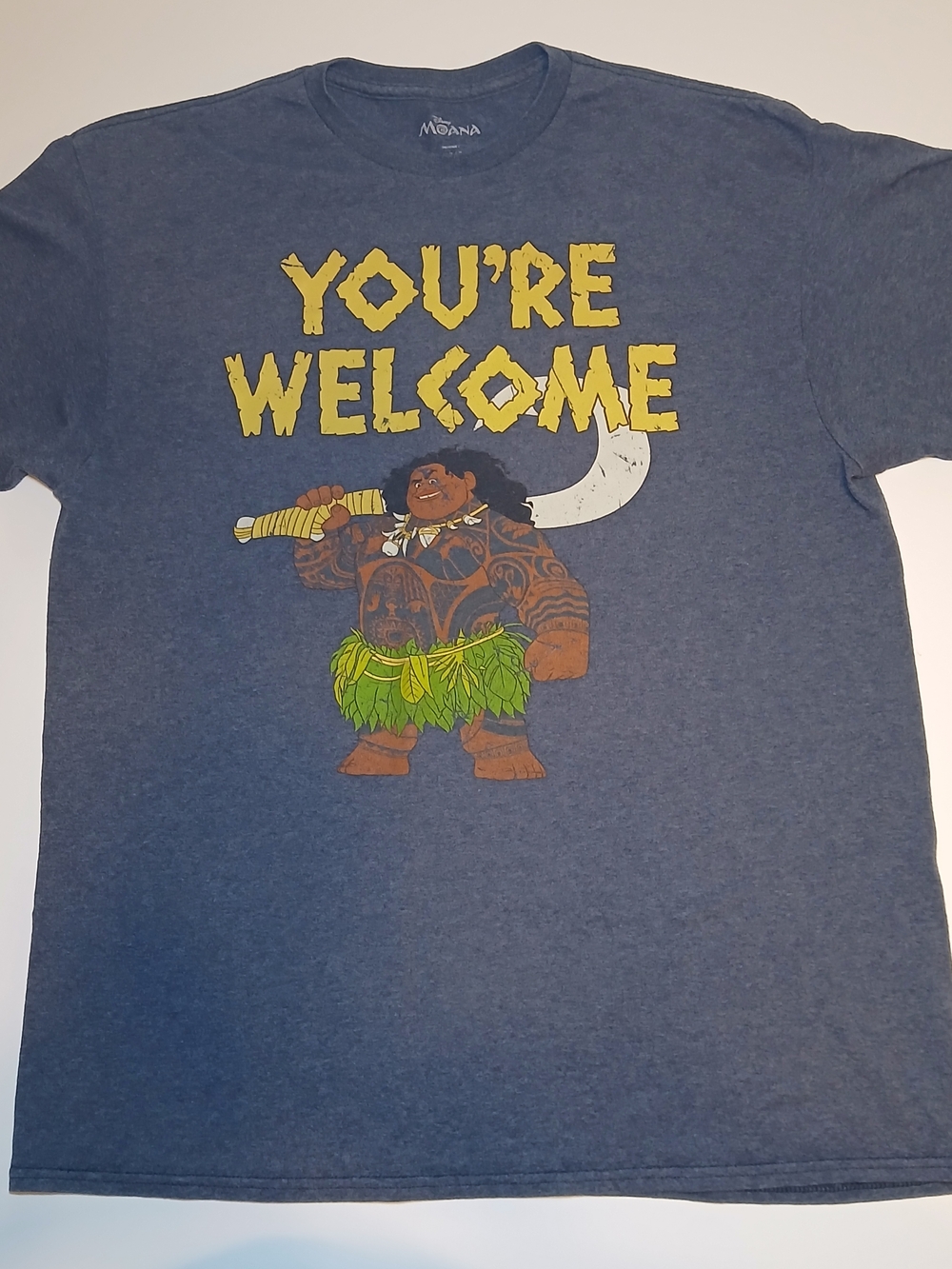 Disney Moana Navy Blue "You're Welcome" Maui Graphic Tee